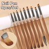 9 PC UV Gel Nail Art Brush Set for Painting Nails Tip Display Painting Tool