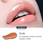 City Lips Plumping Lip Gloss Nude - High-Shine With Hyaluronic Acid