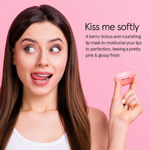 Grace & Stella Kiss Me Softly Nourishing Berry Lip Balm Hydrating - Vegan (20ml, 3-Pack) Pack of 3