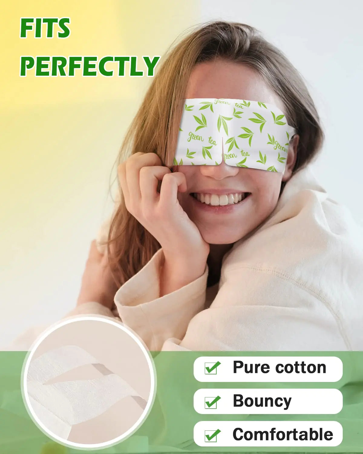 16 Pack Green Tea Self Heated Eye Mask