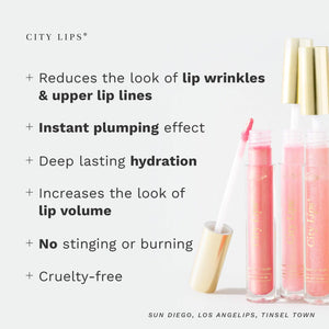 City Lips Plumping Lip Gloss Nude - High-Shine With Hyaluronic Acid